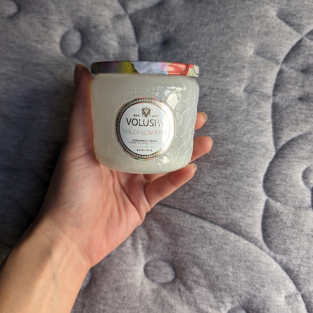 Empty mini Voluspa candle